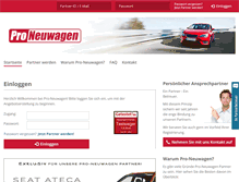 Tablet Screenshot of pro-neuwagen.de